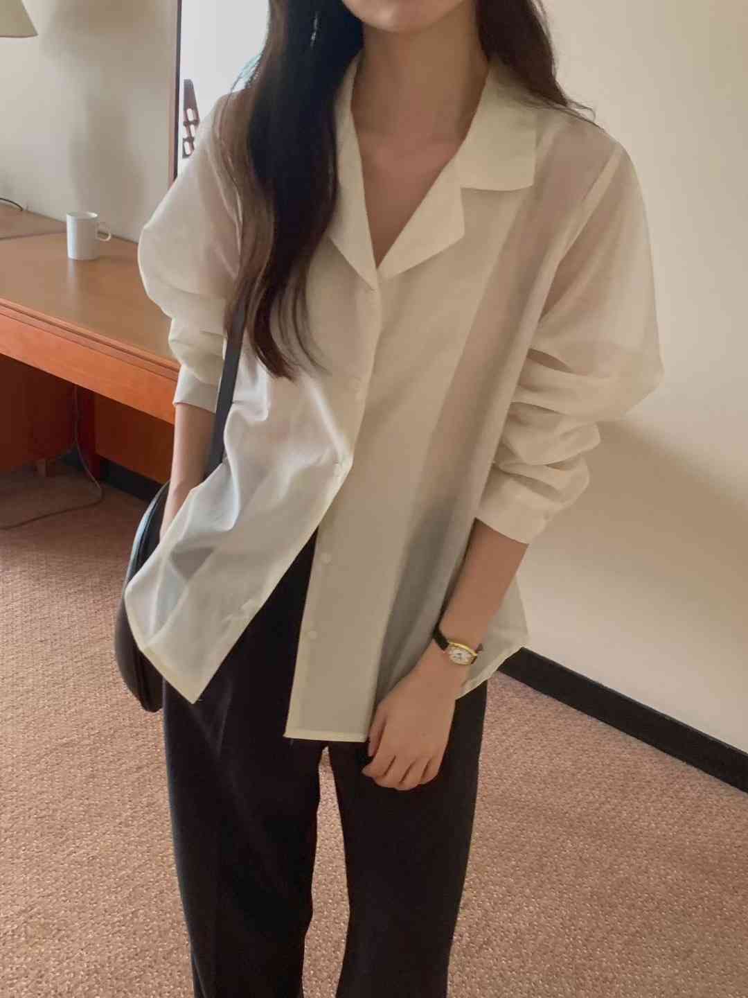 THE ZOA東大門㊣實拍女裝新款真品休閑推薦時尚襯衫蕾絲衫THE ZOA襯衫/蕾絲衫