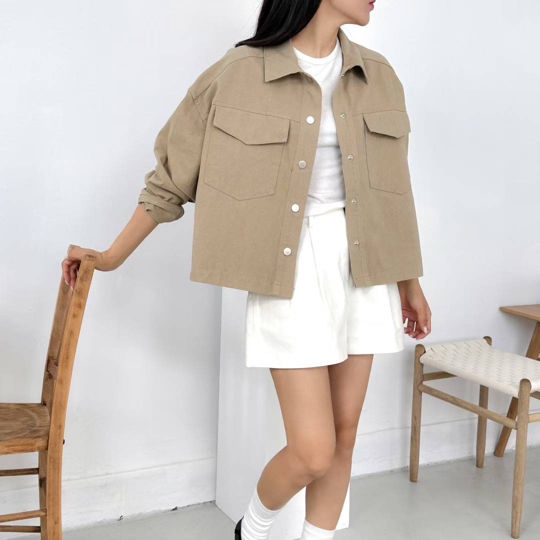 VERY GOOD韓國直郵㊣女士新品時尚人氣休閑25秋冬熱賣夾克VERY GOOD夾克