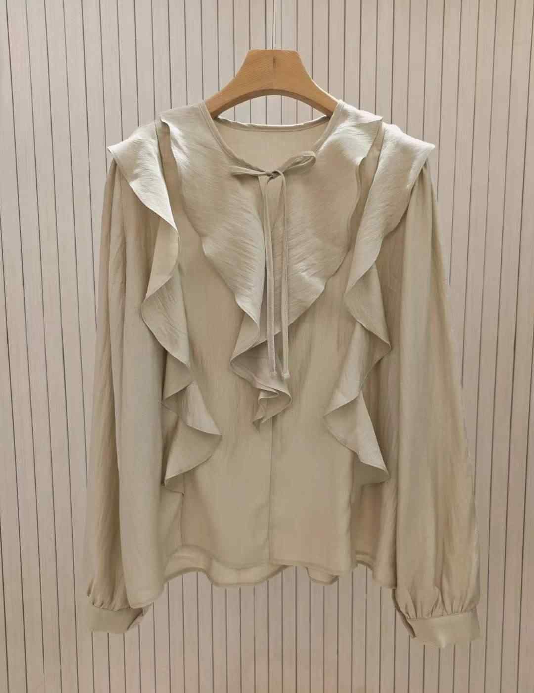 COCOS/ONE TOP東大門㊣代購女士新款推薦25秋冬襯衫蕾絲衫COCOS/ONE TOP襯衫/蕾絲衫