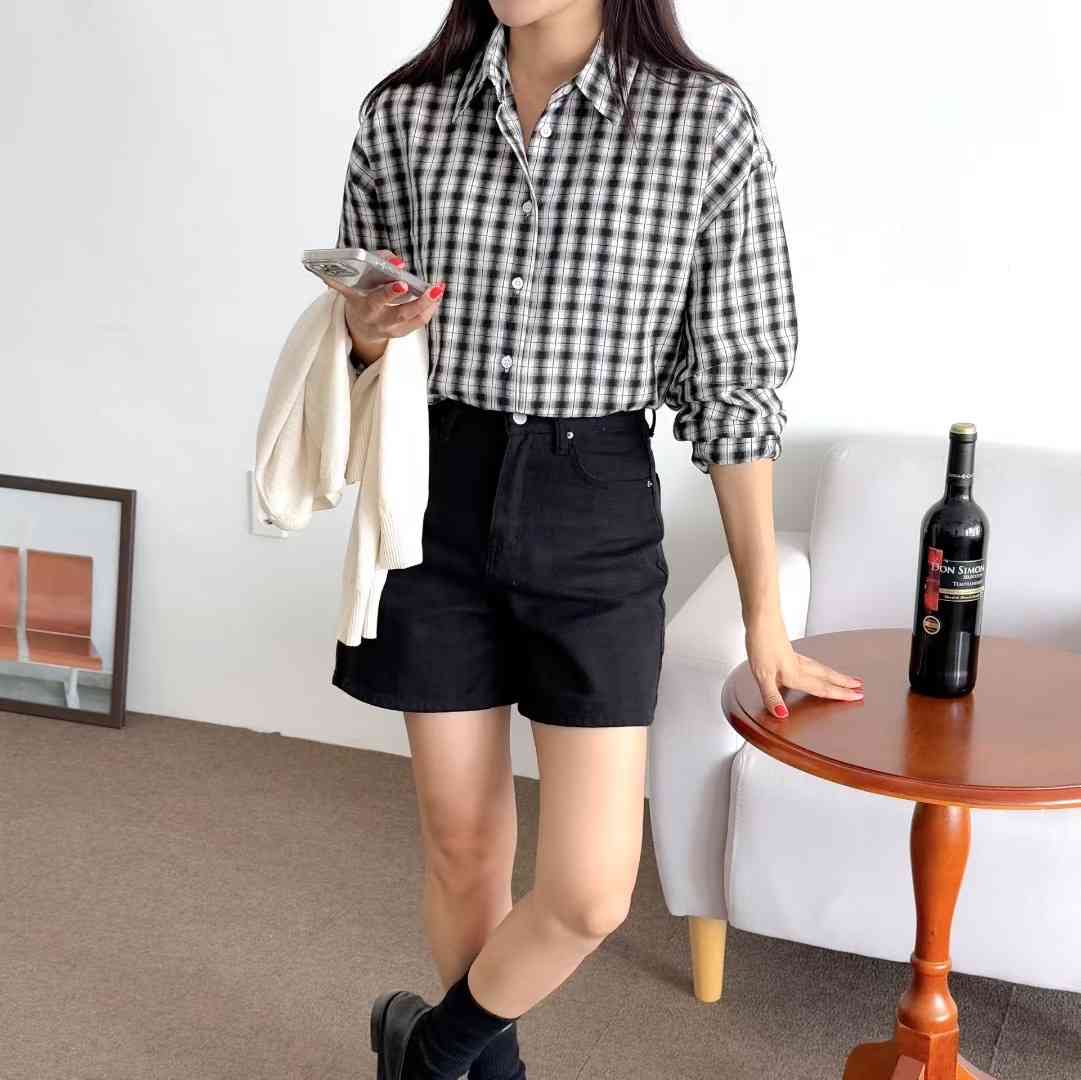 VERY GOOD韓國直郵㊣女裝新品熱賣25秋冬職業休閑襯衫蕾絲衫VERY GOOD襯衫/蕾絲衫