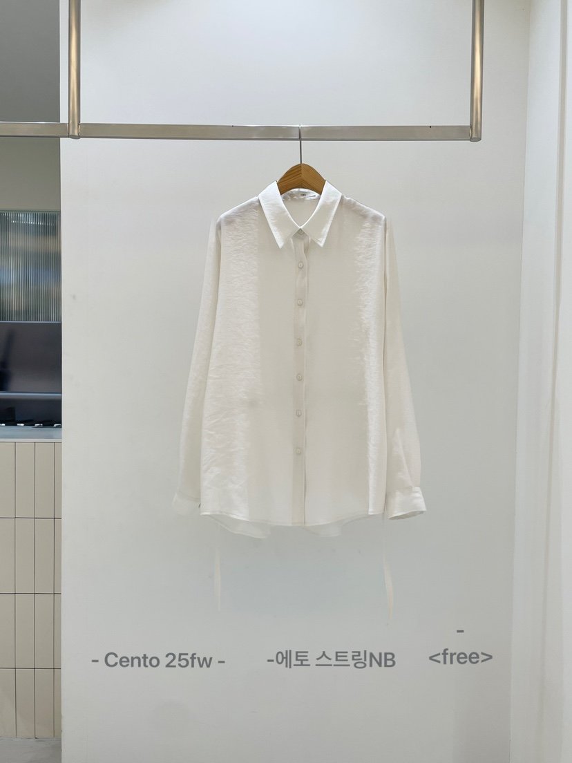 SETPLATZ東大門㊣實拍女裝新款真品25秋冬時尚休閑襯衫蕾絲衫PLATZCLASSIC襯衫/蕾絲衫