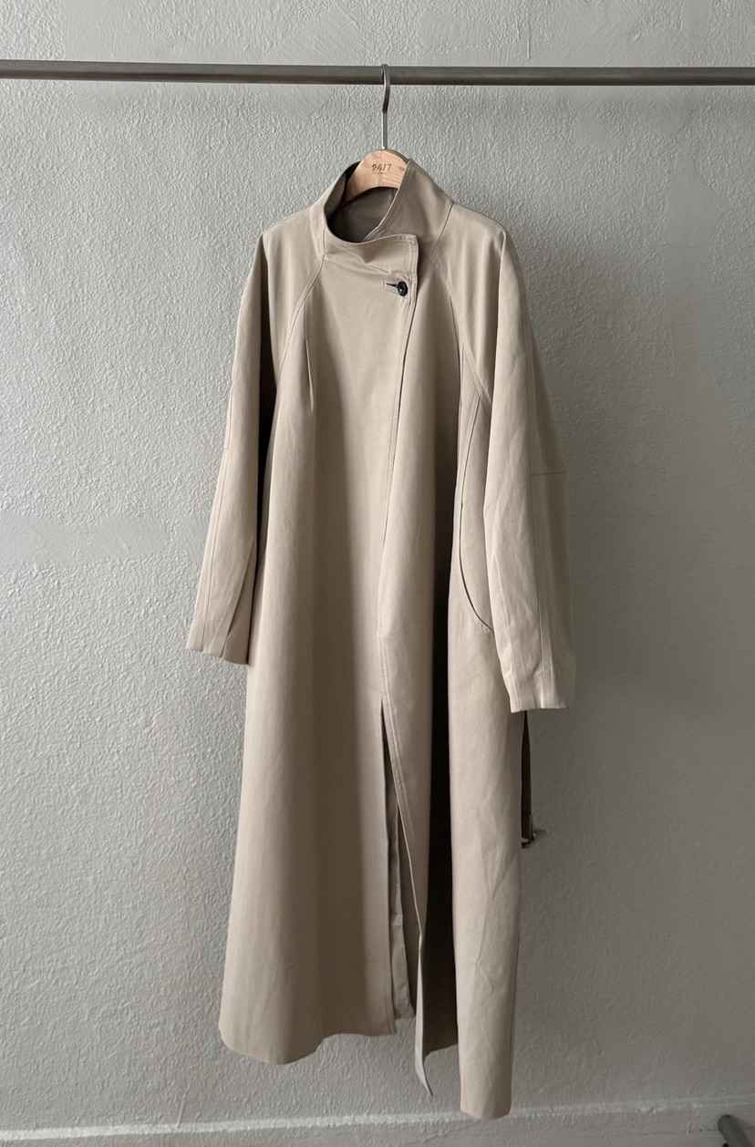 TWENTY FOUR SEVEN24-7東大門㊣直郵女裝新款職業長款風衣含腰帶TEWNTY FOUR SEVEN24-7長款風衣