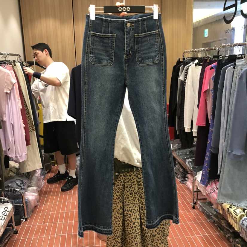 E/E/E東大門㊣直郵女士新款25秋冬真品熱賣推薦人氣牛仔褲E/E/E牛仔褲