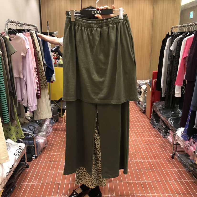 E/E/E韓國代購㊣女士新款推薦熱賣時尚人氣職業真品休閑裙褲E/E/E裙褲