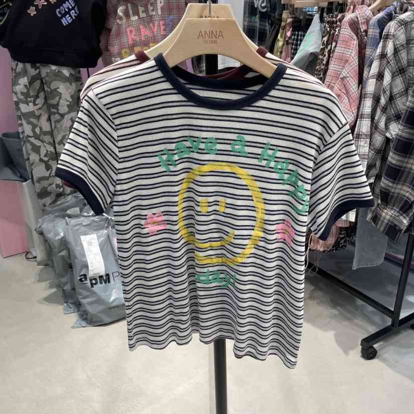 ANNA韓國直郵㊣女裝新品時尚人氣休閑推薦真品職業熱賣25秋冬T恤ANNAT恤