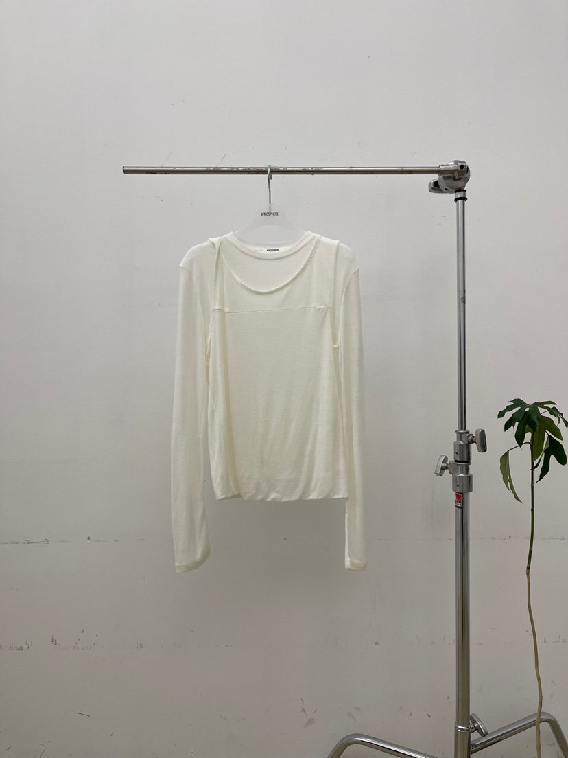 ATMOSPHERE韓國代購㊣女裝新品休閑時尚熱賣職業25秋冬長袖T恤ATMOSPHERE/BLING長袖T恤