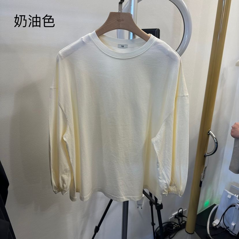 EGG東大門㊣直郵女裝新品時尚25秋冬人氣真品休閑推薦長袖T恤EGG-訂貨周期長長袖T恤
