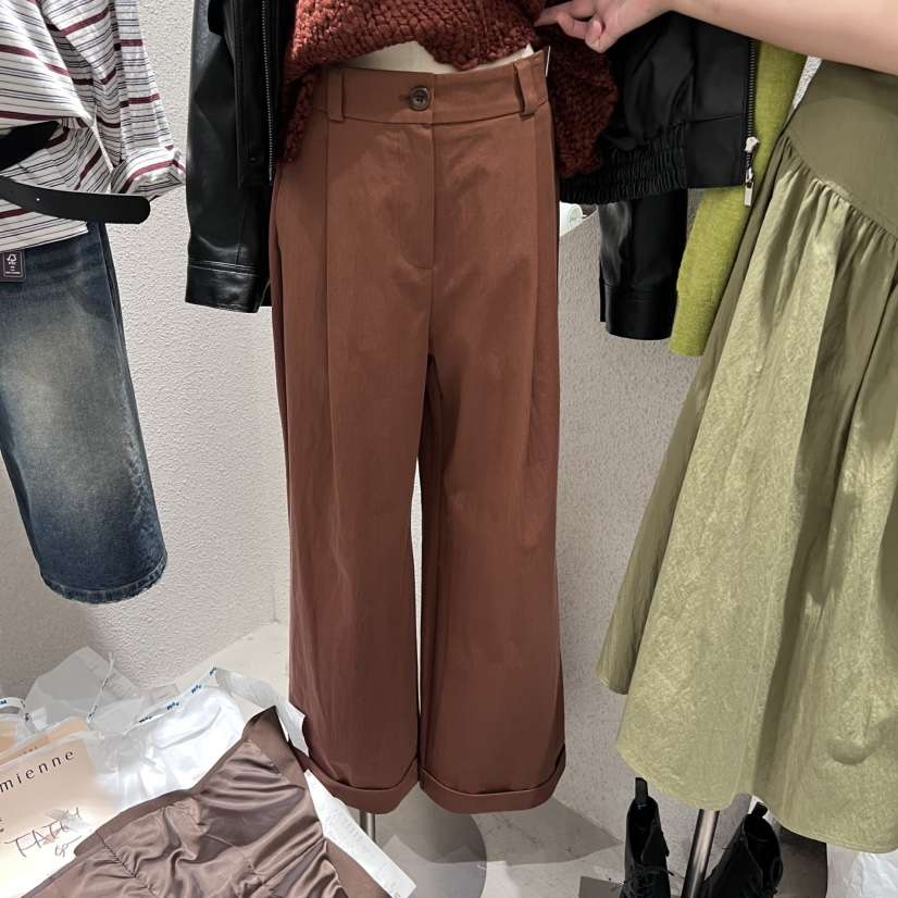 SSEMIENNE韓國代購㊣女裝新款休閑時尚熱賣25秋冬推薦休閑褲SSENIQUE休閑褲