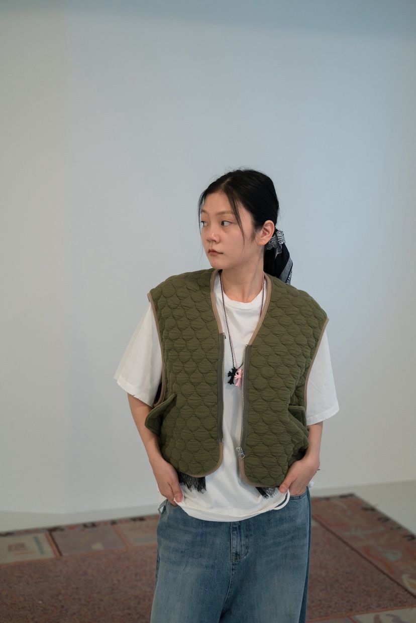 FRANC—L東大門㊣直郵女裝新品時尚推薦25秋冬馬甲雙面絎縫FRANC馬甲