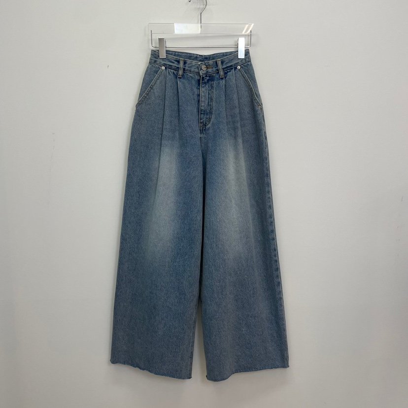 REVE CITE-L東大門㊣實拍女裝新品推薦真品職業牛仔褲口袋REVE CITE牛仔褲