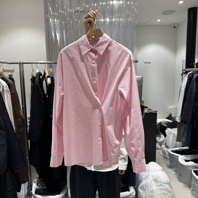 GREEK韓國代購㊣女裝新品真品人氣職業推薦襯衫蕾絲衫粗花呢GREEK襯衫/蕾絲衫