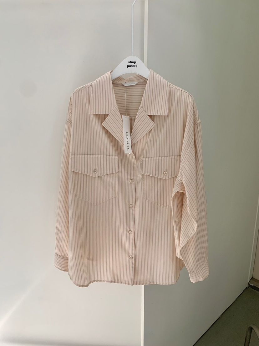 SHOP POSTER東大門㊣代購女裝新品時尚職業熱賣襯衫蕾絲衫SHOP_POSTER襯衫/蕾絲衫
