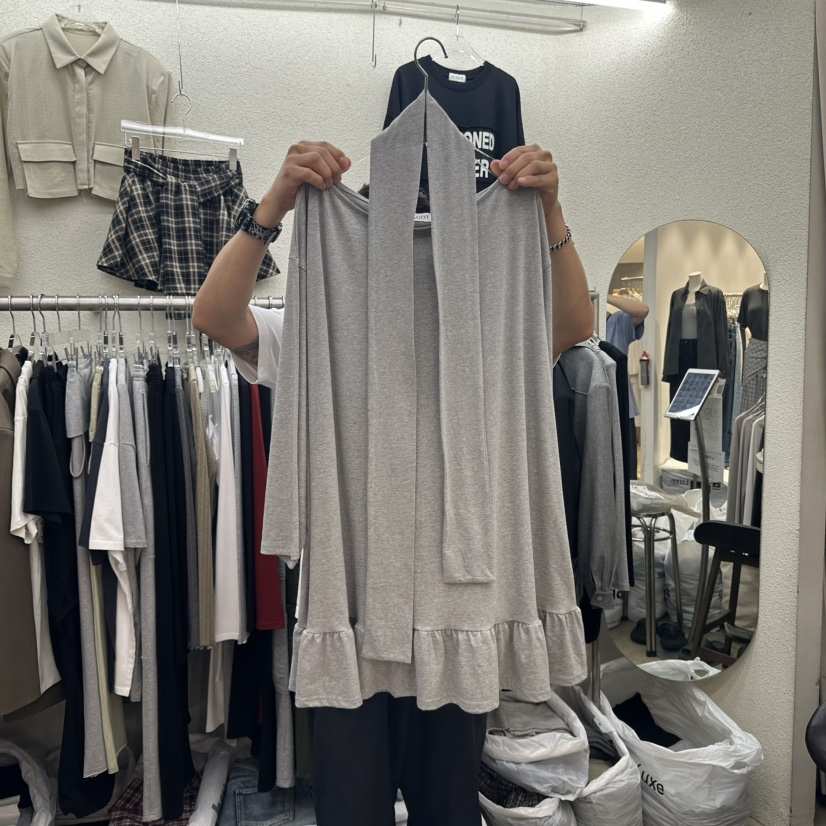 MAGOT東大門㊣直郵女裝新品職業熱賣推薦25秋冬連衣裙含腰帶IIIΛGOT/MAGOT連衣裙