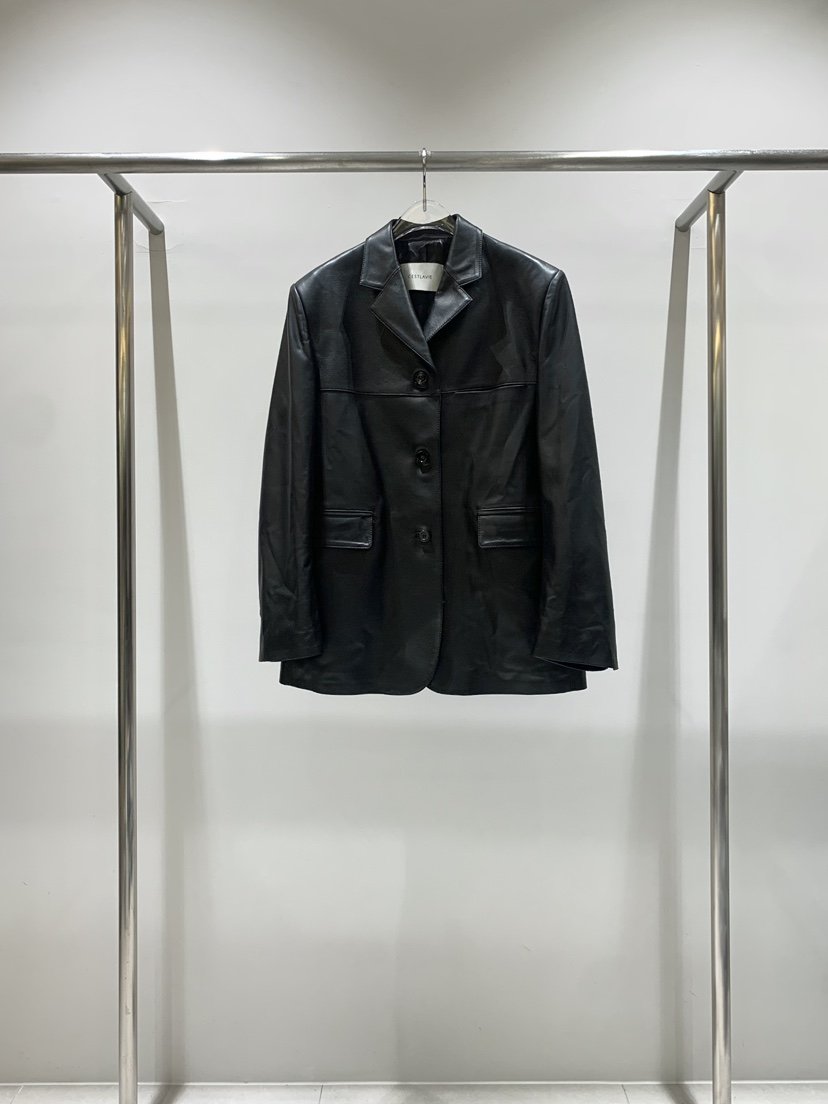 CESTLAVIE東大門㊣直郵女裝新品25秋冬職業時尚真品人氣皮衣CESTLAVIE皮衣