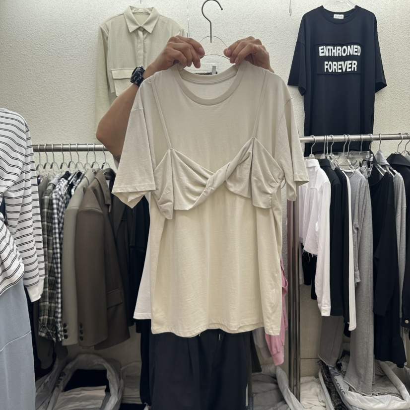 MAGOT韓國代購㊣女士新品25秋冬職業人氣時尚熱賣推薦休閑T恤IIIΛGOT/MAGOTT恤