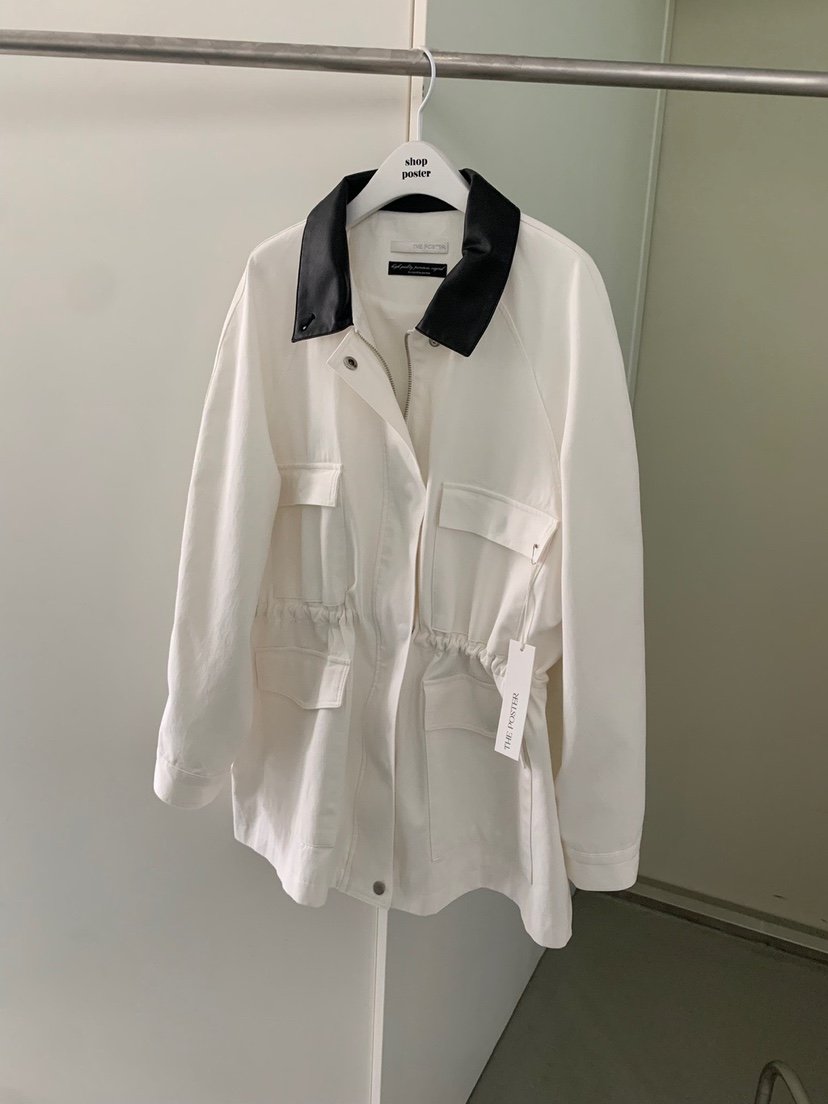 SHOP POSTER東大門㊣實拍女裝新品25秋冬時尚職業人氣夾克SHOP_POSTER夾克