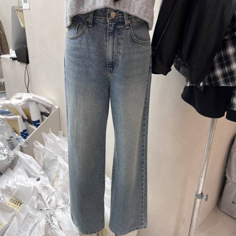 MURR東大門㊣實拍女裝新款25秋冬熱賣人氣時尚牛仔褲不含腰帶MURR牛仔褲