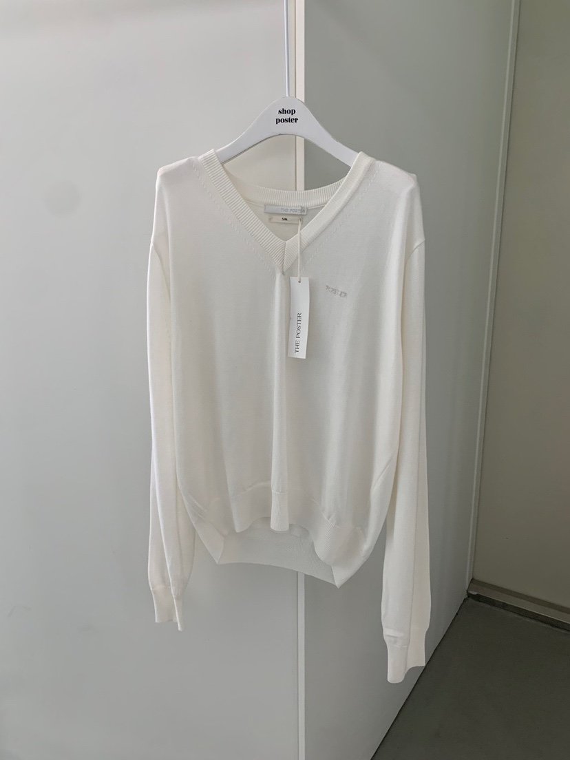 SHOP POSTER東大門㊣直郵女裝新款熱賣休閑真品人氣針織衫V領SHOP_POSTER針織衫