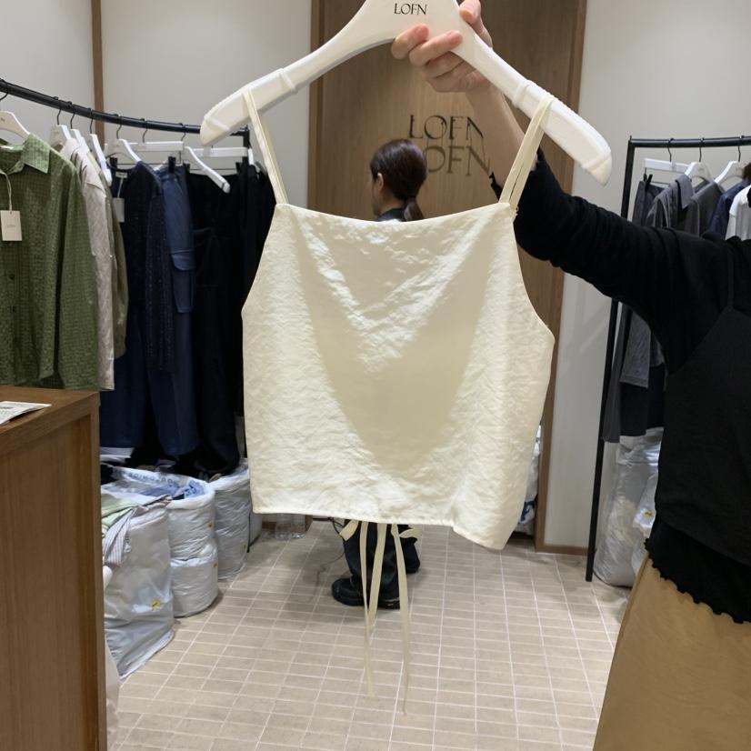 LOFN韓國直郵㊣女士新款職業休閑25秋冬熱賣真品吊帶背心緊身LOFN吊帶/背心