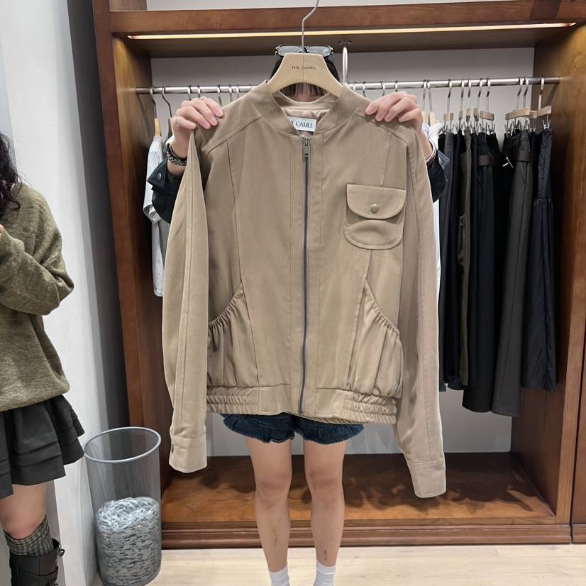 THE CAMEL東大門㊣實拍女裝新品人氣夾克the came_l 家夾克