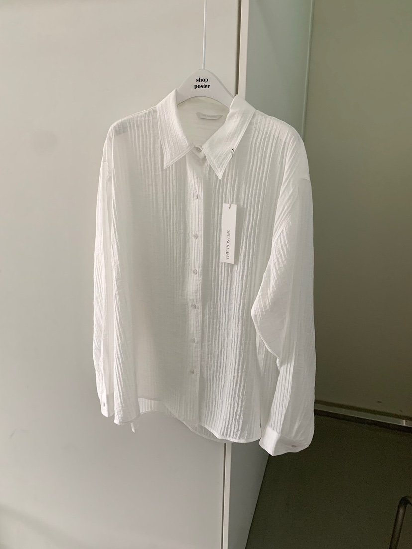 SHOP POSTER韓國代購㊣女裝新款職業25秋冬時尚襯衫蕾絲衫SHOP_POSTER襯衫/蕾絲衫