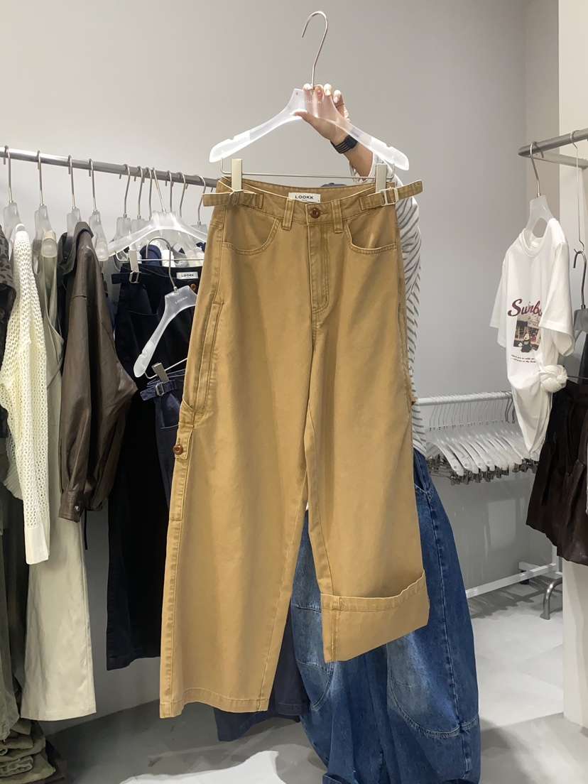 LOOKK韓國代購㊣女裝新品熱賣推薦真品人氣休閑25秋冬休閑褲LOOKK休閑褲