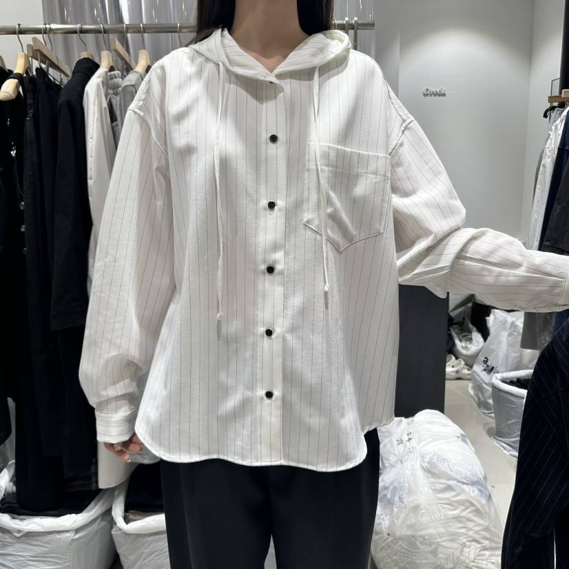 GREEK東大門㊣實拍女士新品推薦25秋冬休閑熱賣襯衫蕾絲衫連帽GREEK襯衫/蕾絲衫