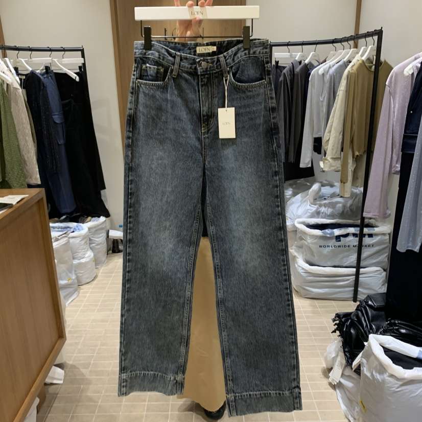 LOFN韓國直郵㊣女士新品推薦25秋冬休閑時尚人氣真品牛仔褲LOFN牛仔褲