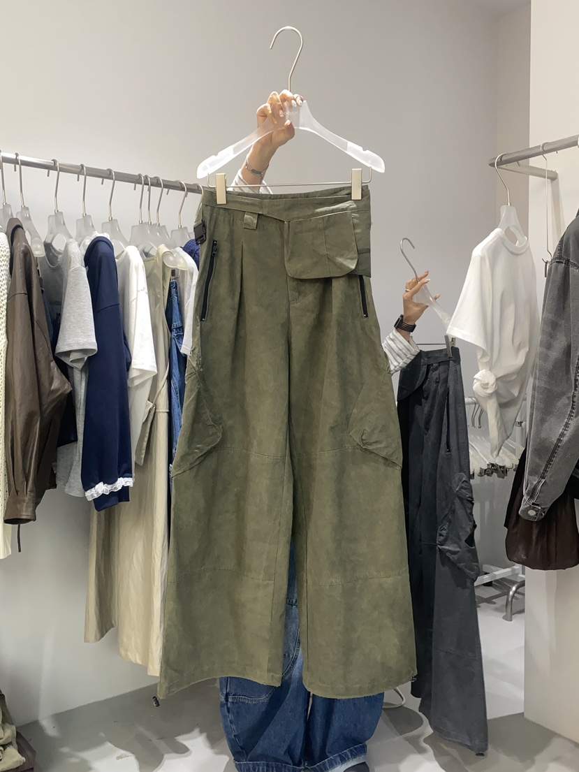 LOOKK東大門㊣代購女士新品推薦真品時尚職業熱賣休閑褲含腰帶LOOKK休閑褲