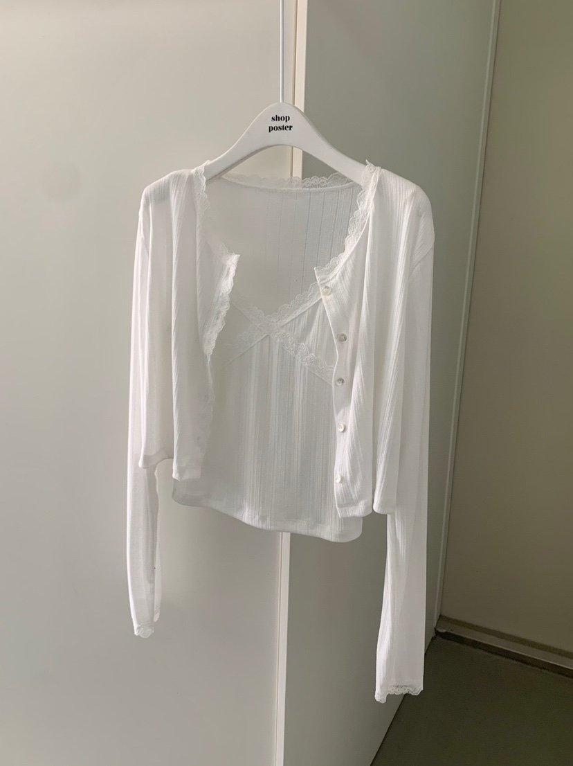SHOP POSTER東大門㊣代購女裝新品25秋冬職業套裝套裝開衫SHOP_POSTER套裝