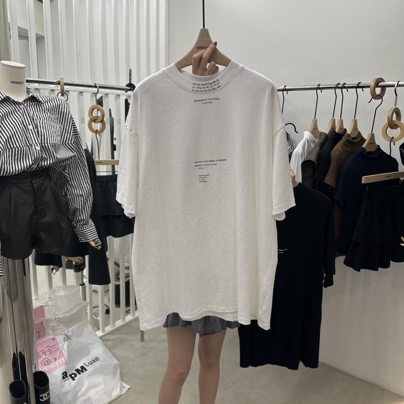 VENEFIT韓國代購㊣女裝新款職業熱賣25秋冬真品時尚休閑T恤VENEFIT/JENNIET恤