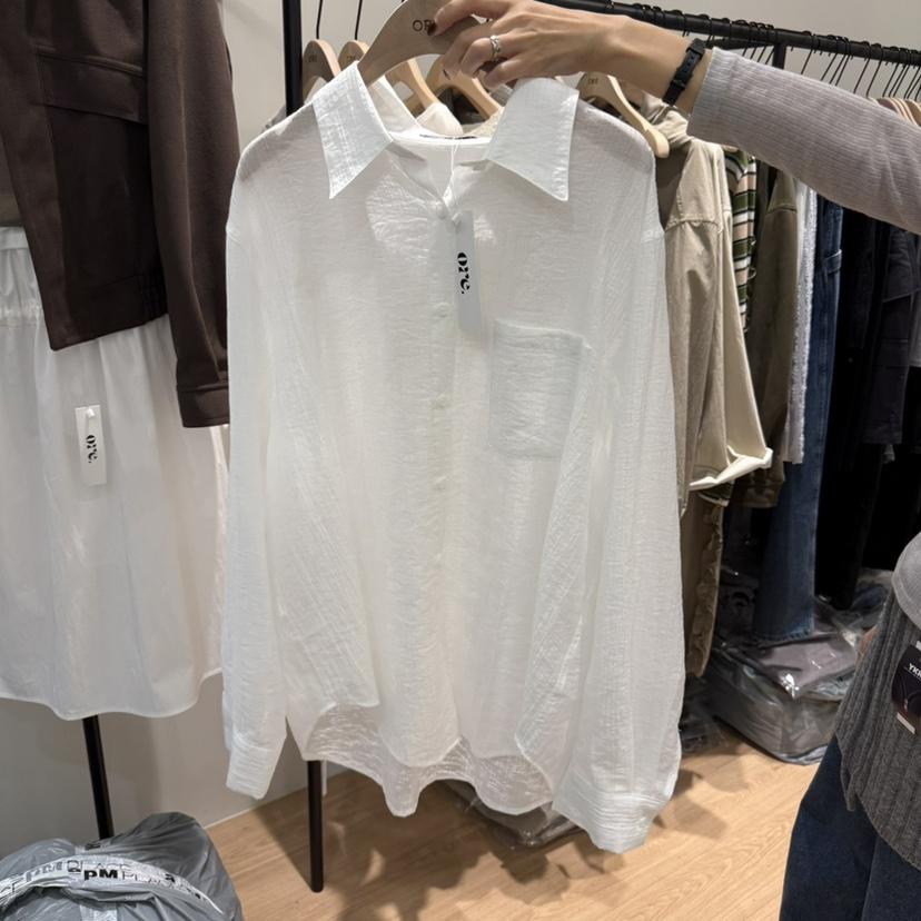 ORE-P東大門㊣實拍女裝新品真品熱賣時尚人氣休閑襯衫蕾絲衫ORE襯衫/蕾絲衫