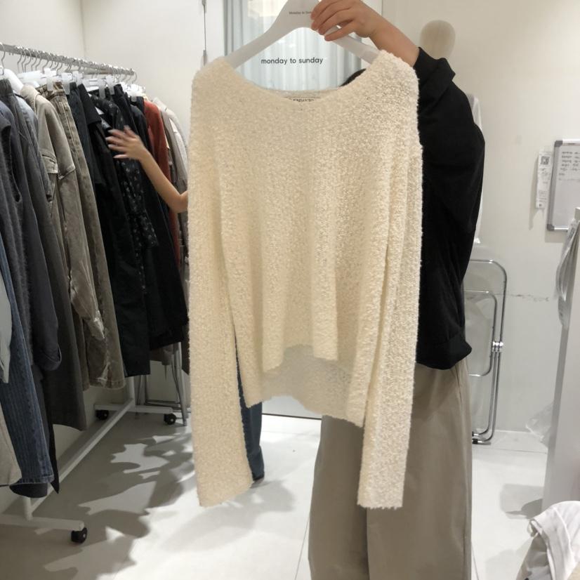 MONDAY TO SUNDAY韓國代購㊣女裝新品25秋冬推薦職業針織衫MONDAY TO SUNDAY針織衫