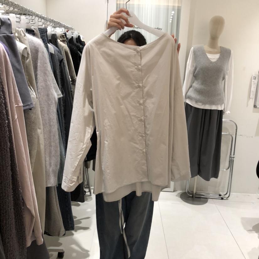 MONDAY TO SUNDAY東大門㊣實拍女士新品熱賣襯衫蕾絲衫含腰繩MONDAY TO SUNDAY襯衫/蕾絲衫