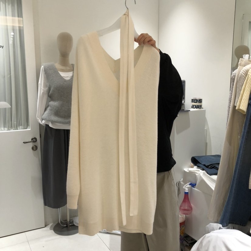 MONDAY TO SUNDAY東大門㊣代購女裝新品人氣針織衫包含腰帶MONDAY TO SUNDAY針織衫