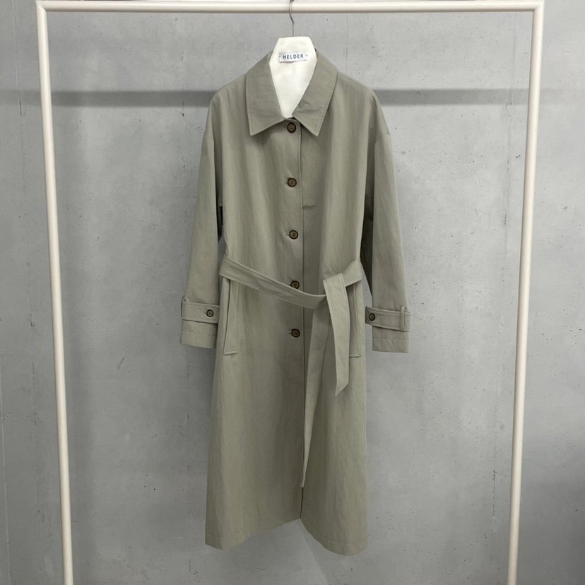 HELDER-P東大門㊣實拍女士新品休閑真品25秋冬長款風衣含腰帶HELDER長款風衣