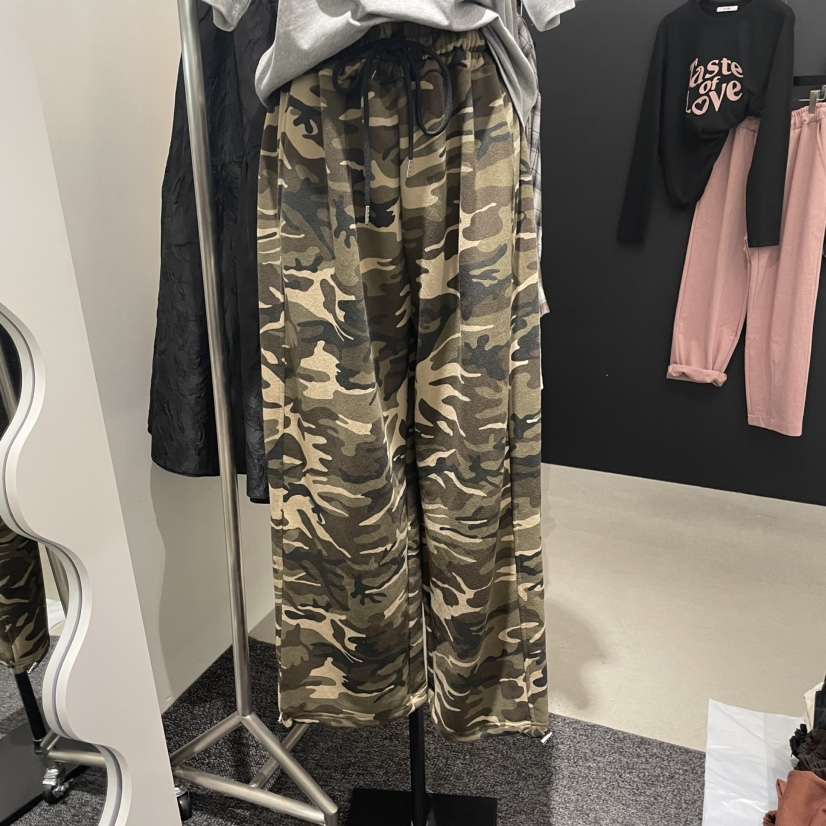 A.CES韓國代購㊣女士新品真品25秋冬推薦時尚熱賣休閑褲迷彩A.CES休閑褲