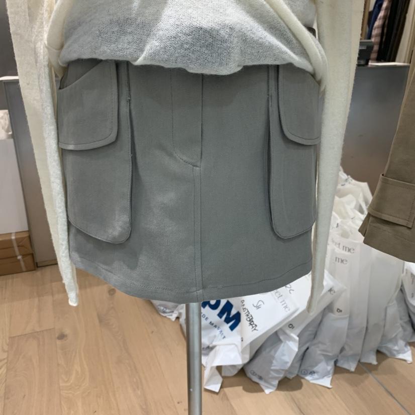 MEET ME韓國代購㊣女裝新品人氣時尚職業熱賣真品短裙工裝褲MEET ME短裙