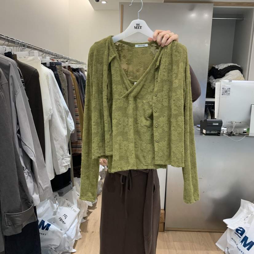 MEET ME東大門㊣實拍女士新品25秋冬休閑人氣推薦套裝開衫MEET ME套裝