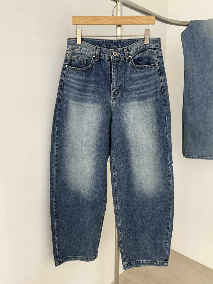 EOMPIT東大門㊣代購女士新品25秋冬推薦休閑時尚人氣牛仔褲EOMPIT牛仔褲