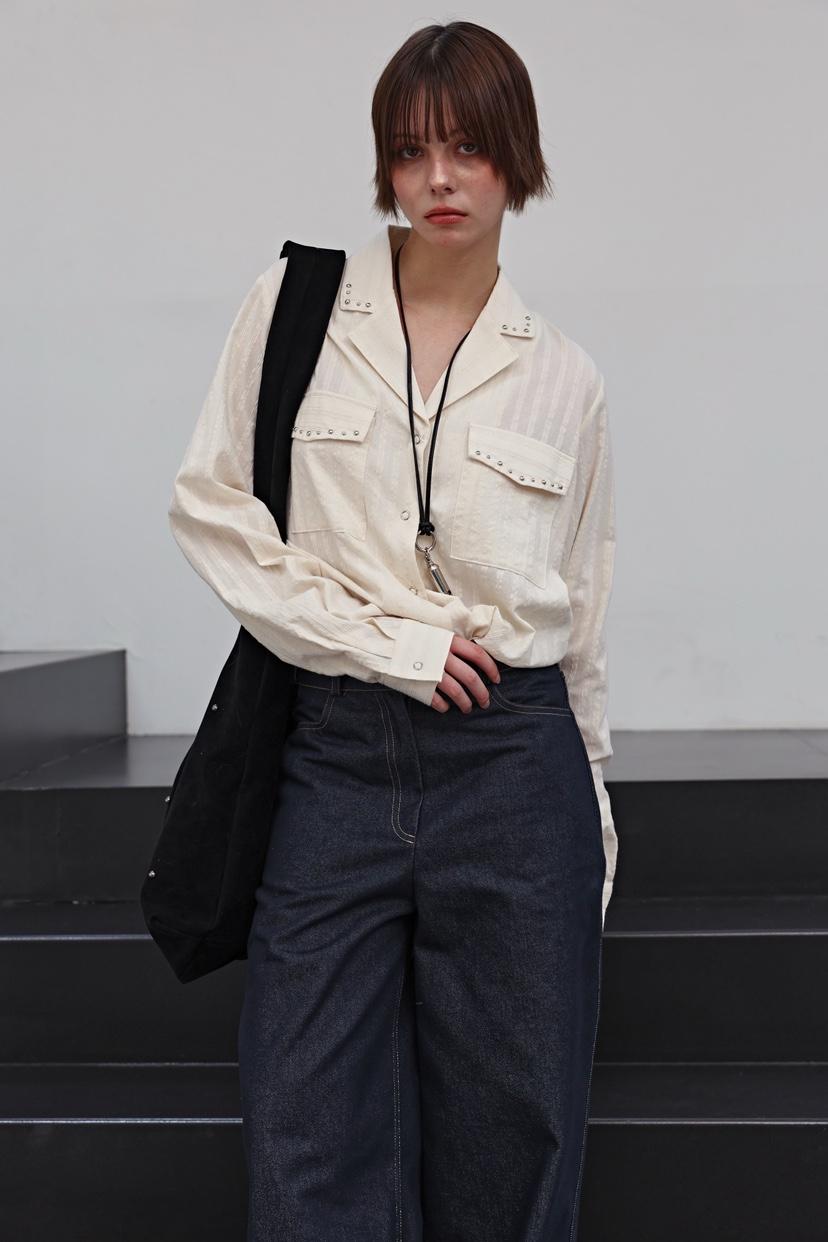 MURMUR韓國代購㊣女士新款25秋冬人氣真品時尚職業襯衫蕾絲衫MURMUR襯衫/蕾絲衫