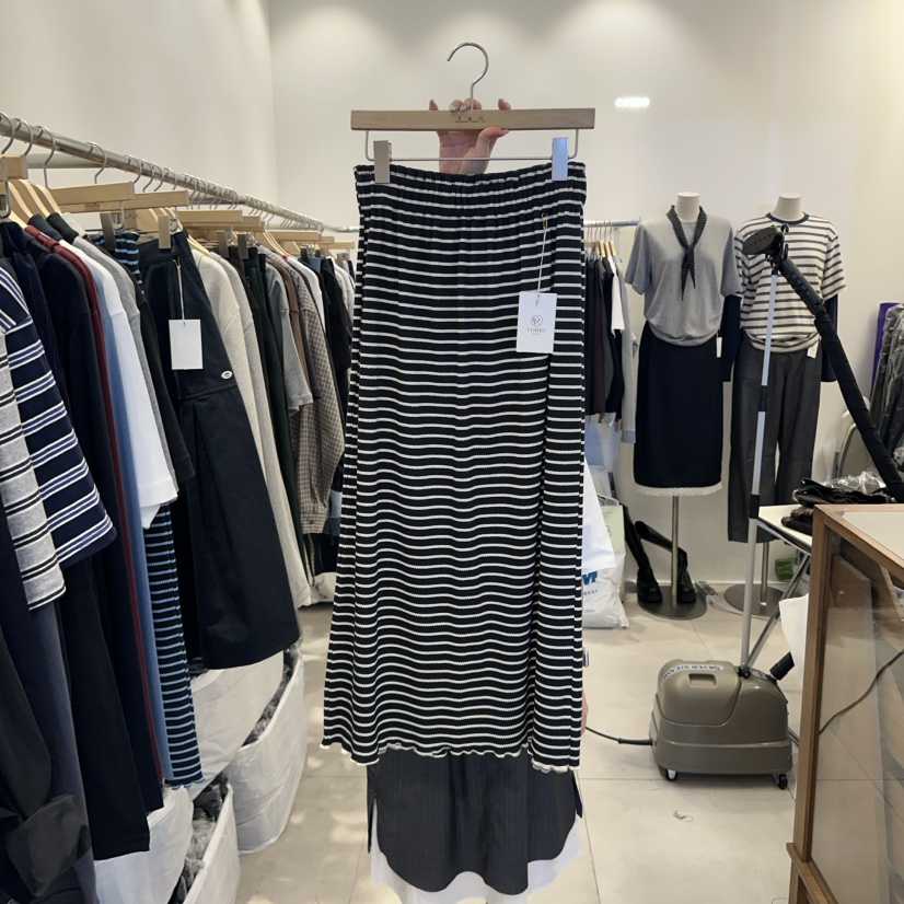TAN&amp;COMO韓國代購㊣女裝新品熱賣人氣25秋冬真品推薦長裙tan-COMO長裙