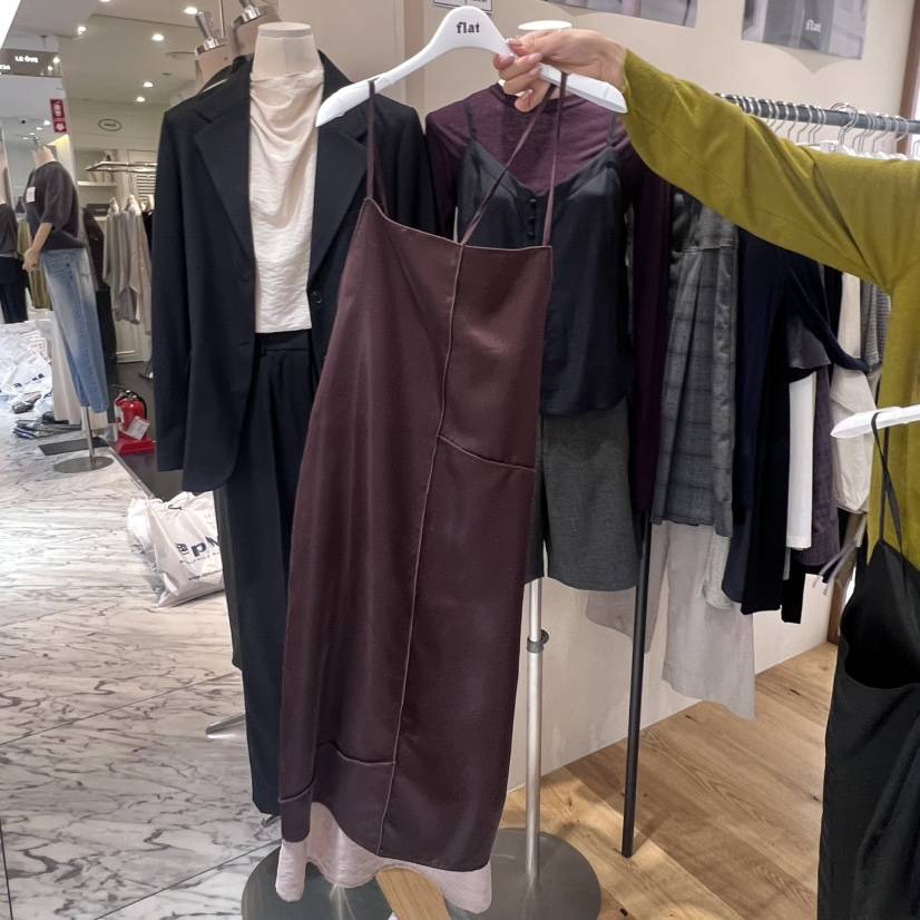 FLAT韓國直郵㊣女士新品真品熱賣職業時尚推薦休閑人氣連衣裙FLAT連衣裙