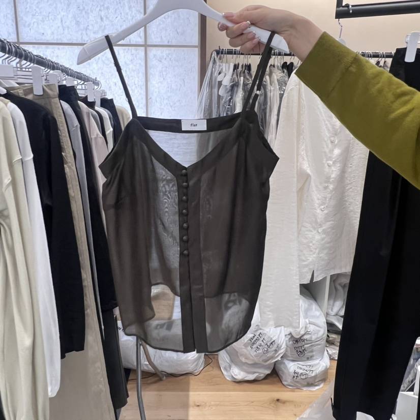 FLAT東大門㊣代購女裝新款時尚人氣25秋冬休閑熱賣吊帶背心FLAT吊帶/背心