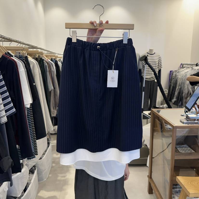 TAN&amp;COMO韓國直郵㊣女裝新款熱賣休閑25秋冬半身裙中短裙tan-COMO半身裙/中短裙