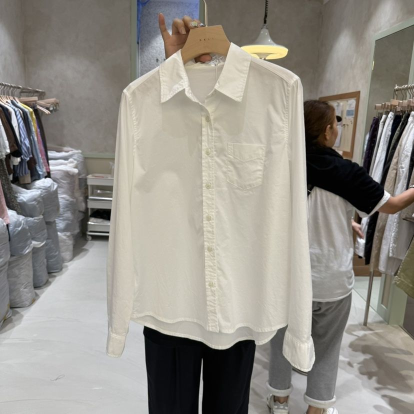 DELI JENNY韓國直郵㊣女裝新品25秋冬休閑時尚職業襯衫蕾絲衫DELI JENNY襯衫/蕾絲衫