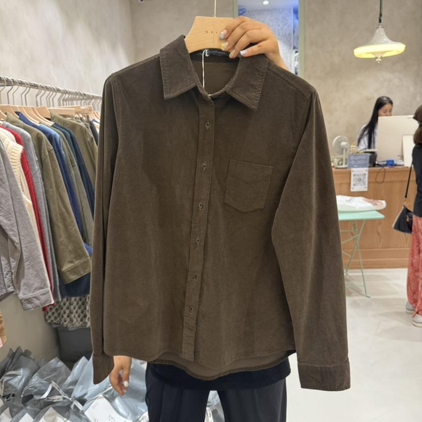DELI JENNY韓國直郵㊣女裝新品推薦職業休閑25秋冬襯衫蕾絲衫DELI JENNY襯衫/蕾絲衫