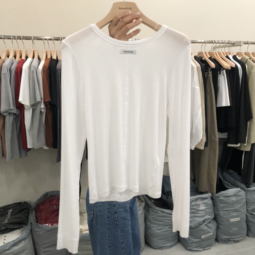 URBANSTORY/REMAKING東大門㊣代購女裝新款職業推薦長袖T恤Remaking/URBANSTORY長袖T恤