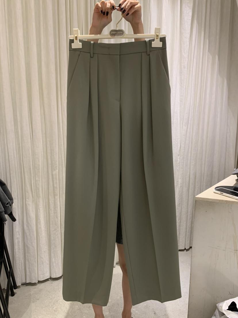 PAPERMOON東大門㊣實拍女裝新品休閑時尚職業休閑褲羊毛套裝paper moon休閑褲