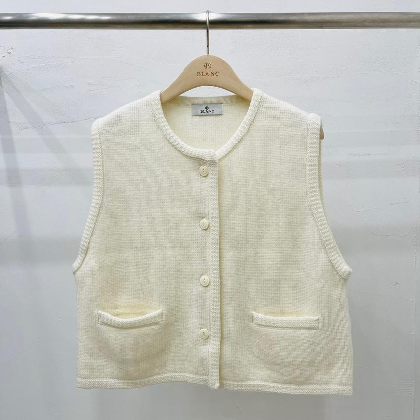 BLANC-A東大門㊣代購女裝新款職業真品推薦熱賣25秋冬馬甲BLANC-A馬甲